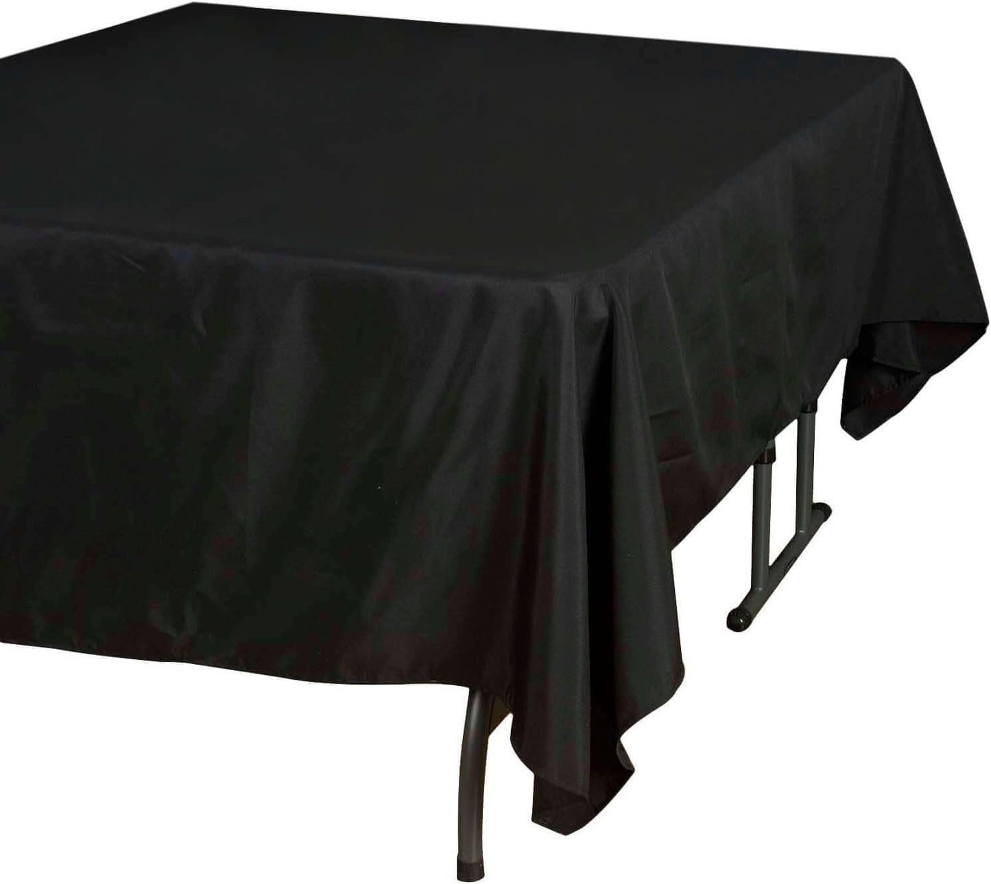 Efavormart 70" Square Linens Black Wholesale Linens Polyester Square Linen Tablecloth for Wedding Banquet Party Restaurant