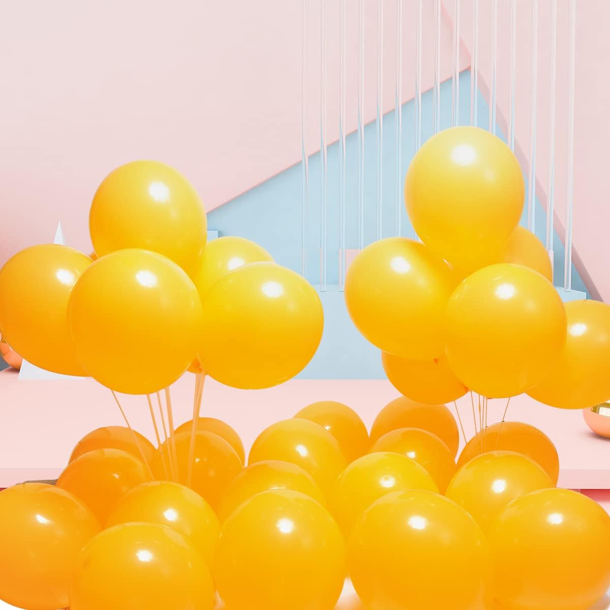 300 Pack Lemon Yellow Balloons 12 inch Mustard Yellow Latex Party Balloon Bulk for Various Party Events Decorations