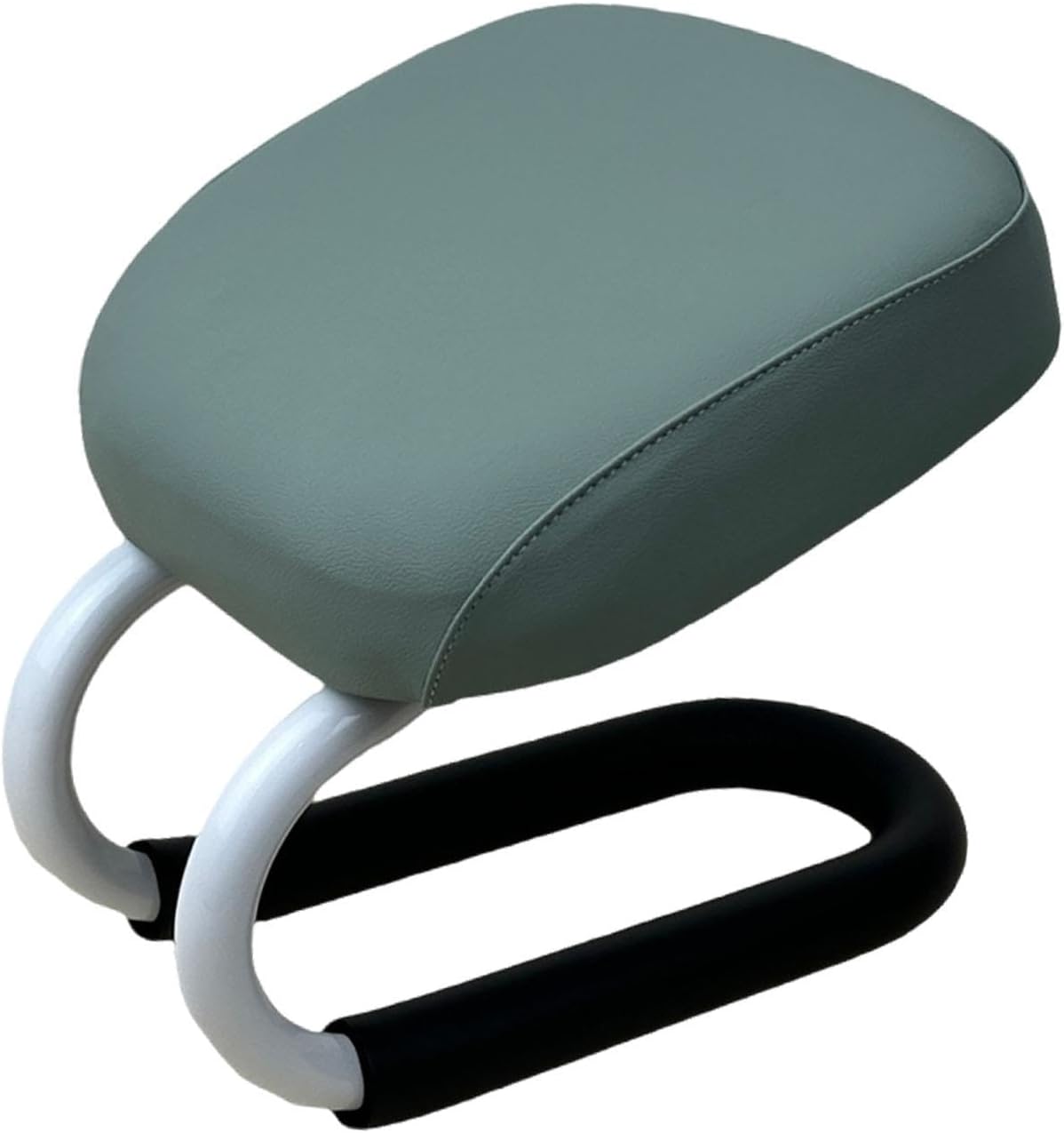 1 Kneeling Meditation Bench, Ergonomic Meditation Stool with Anti-Slip Pad, Metal Frame & PU Leather Sponge pad, Portable for Stretching Exercise, Mindfulness, Adults, Light Turquoise