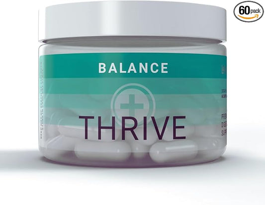 Thrive Balance Capsules | 60 Count | Plant-Based Digestive Support with Ginger Root, Fennel Seed & Buckthorn Bark Extract | Supports Gut Health, Occasional Bloating Relief & Overall Wellness