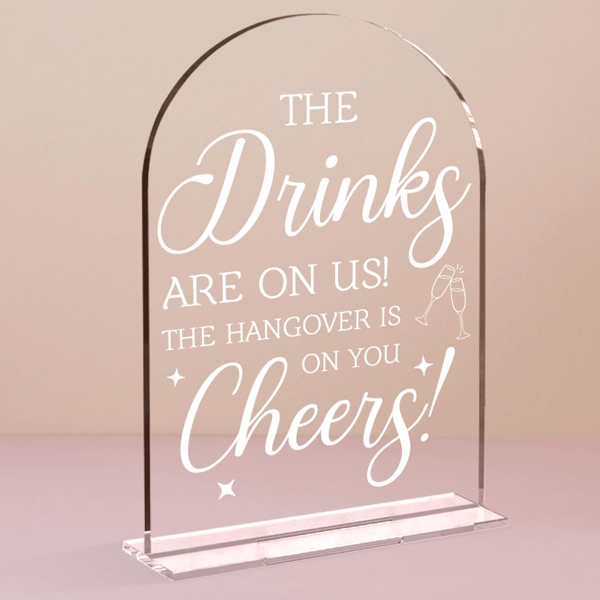 Wedding Decorations for Reception Ceremony, Wedding Clear Acrylic Table Sign for Marriage Parties Anniversaries Reception Cafe Hotel Party Bar Business Event