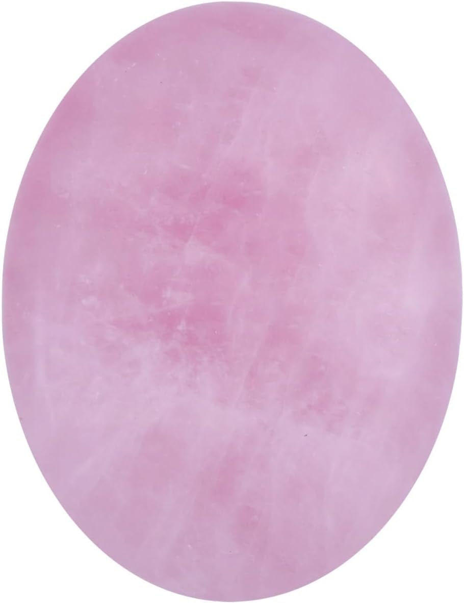 1.8” Opalite Rose Quartz Crystals, Thumb Worry Stones for Anxiety, Adult Sensory Items for Woman or Man, Anxiety Relief Items Fidget for Sensory Stones