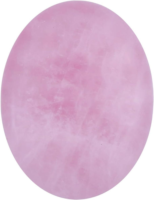 1.8” Opalite Rose Quartz Crystals, Thumb Worry Stones for Anxiety, Adult Sensory Items for Woman or Man, Anxiety Relief Items Fidget for Sensory Stones