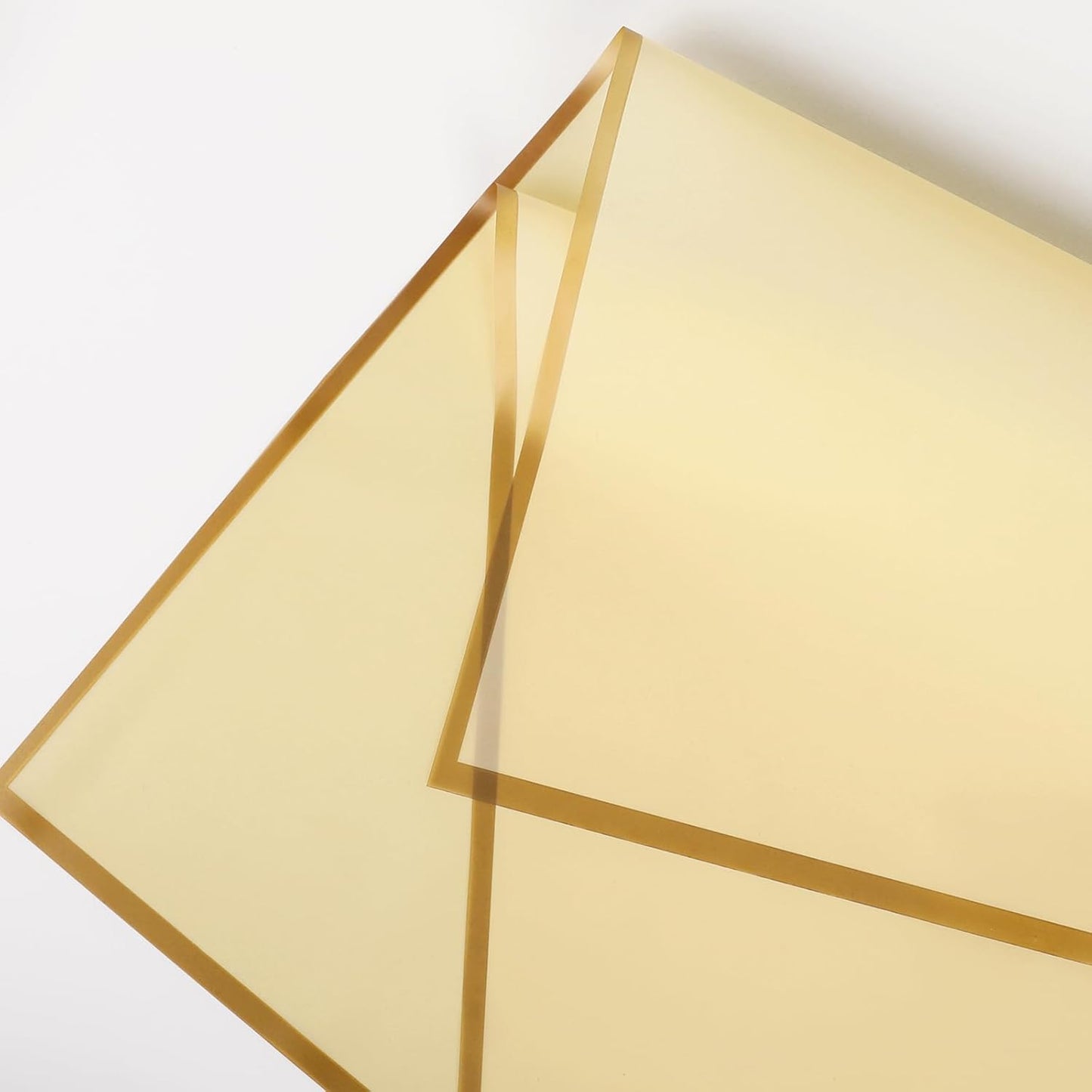 NESCCI 20 Sheet Flower Wrapping Paper - Waterproof Floral Bouquet Wrapping Paper, Florist Supplies Packaging Paper for Wedding Birthday Gift DIY (Light yellow)