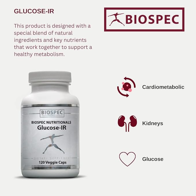 Glucose-IR - Cinnamon Extract, Chromium, Berberine, and Biotin (120 Capsules)