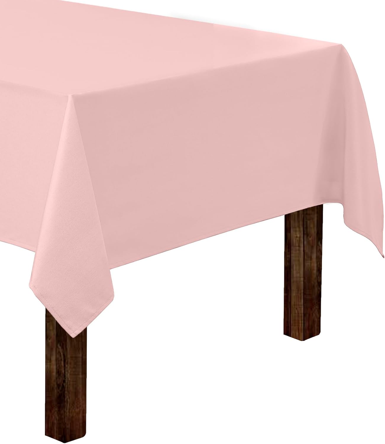 Gee Di Moda Rectangle Tablecloth - 60 x 126 Inch Pink Table Cloth for 8 Foot Rectangle Table - Heavy Duty Washable Fabric - for 8 Ft Buffet Table, Holiday Party, Dinner, Wedding & Baby Shower