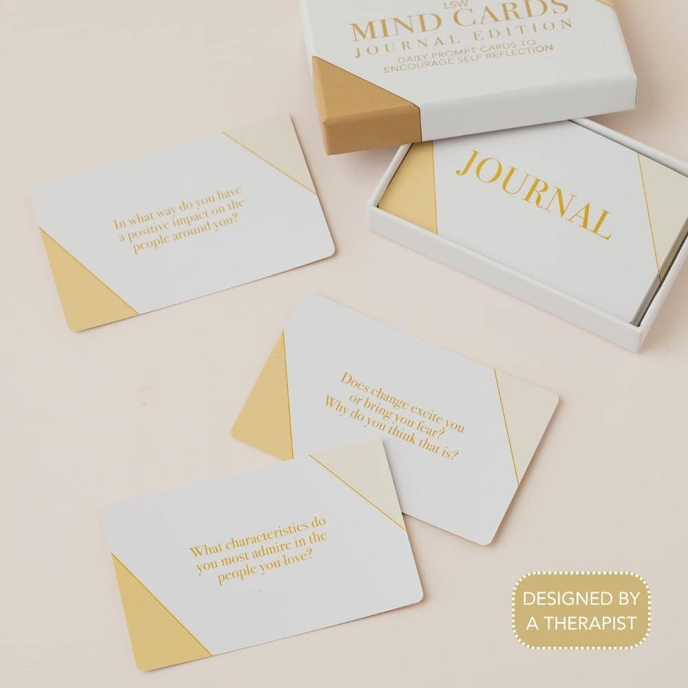 Mind Cards Journal Edition 45 Journal Prompts for Self-Discovery, Creativity, and Insightful Reflection for Men and Women