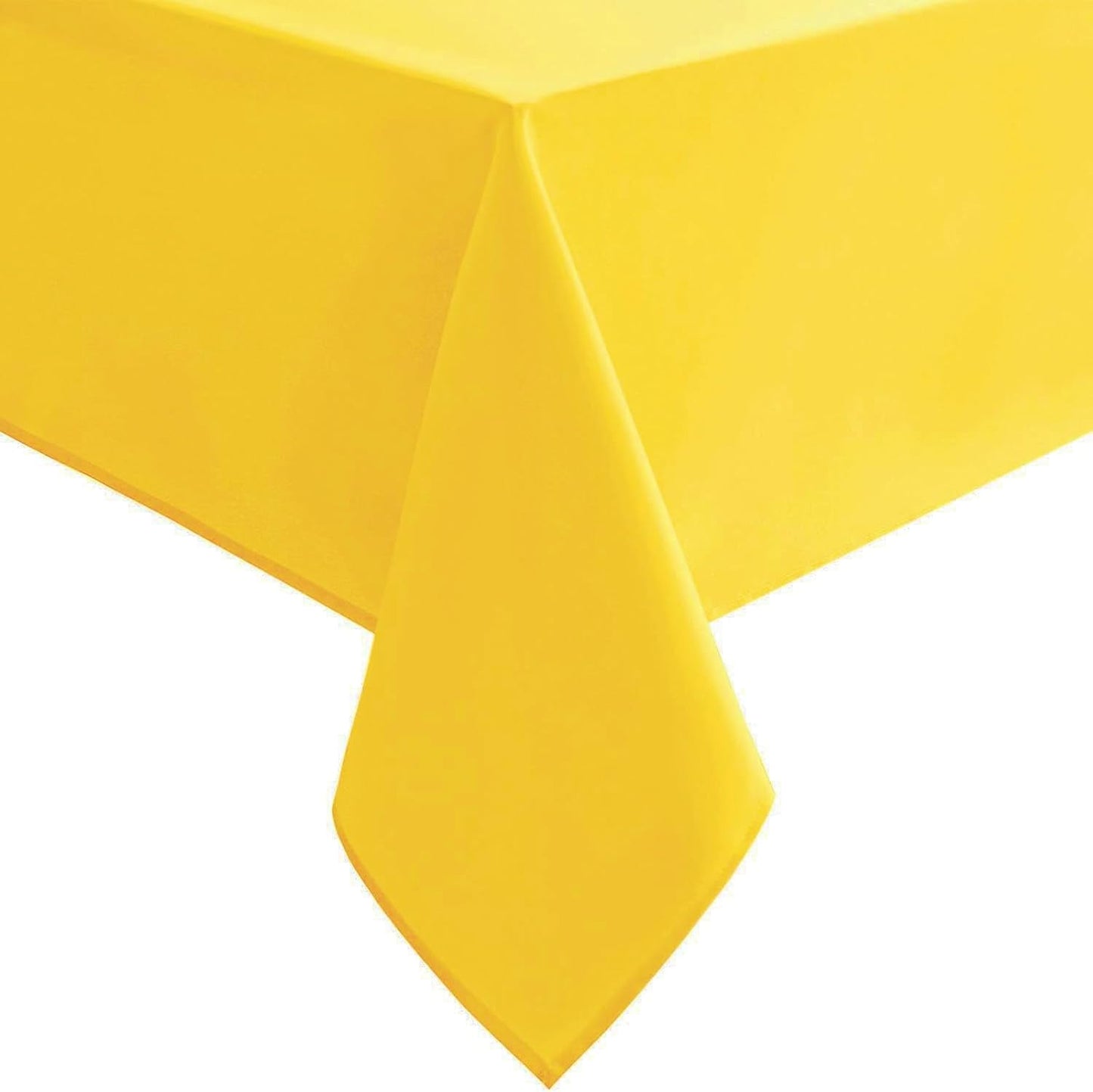 Hiasan Yellow Tablecloth for Rectangle Tables - Waterproof and Spillproof Washable Fabric Table Cloth for Dining Room Kitchen Party, 60 x 120 Inch