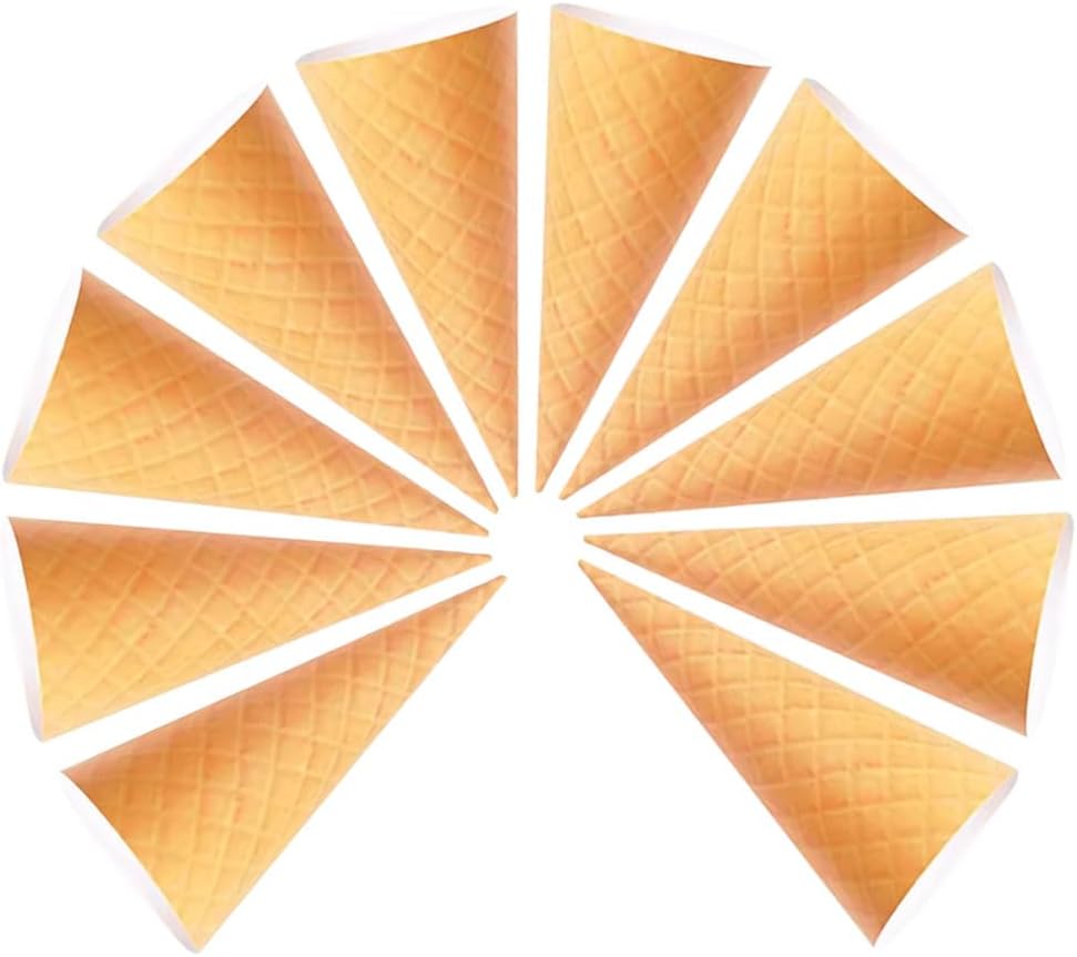 LUOZZY 10PCS Ice Cream Cone Flower Bouquet Wrapping Paper Petal Cones For Special Occasions 48x35cm Floral Arrangement Material For Pretty Bouquets