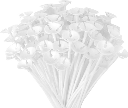 Balloon Sticks - 100Pcs Balloon Stick and Cup for Party Wedding