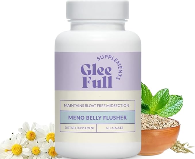 GleeFull Meno Belly Flusher - Menopause Supplements for Women - Hormone Balance for Weight Loss - Supports Digestion to Maintain Healthy Metabolism