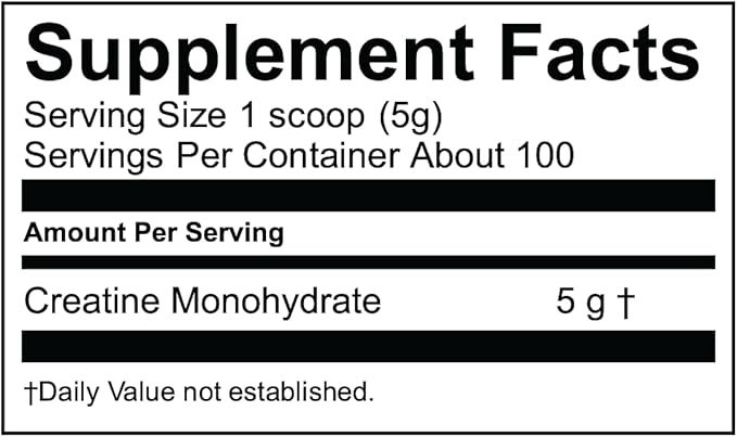 Vega Creatine Monohydrate Micronized Powder, Pure Unflavored, 100 Servings, 5000mg Per Serving, 17.6 oz