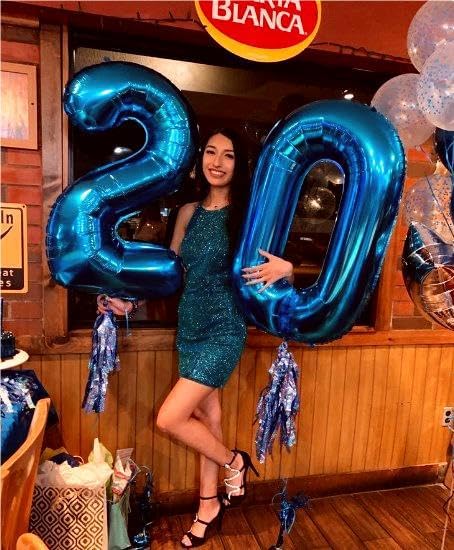 Giant Navy Blue 70 Balloon Number 40 Inch, 70 Number Balloons Birthday Supplies, 70 Year Old Birthday Party Celebration, 70 Balloons Graduations Anniversary Decorations