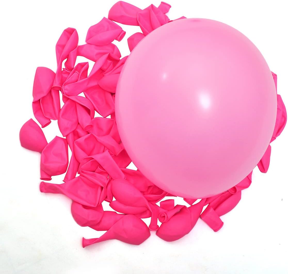 300 Pack Pink Balloons 12 inch Pink Latex Party Balloon Bulk for Various Party Events Decorations
