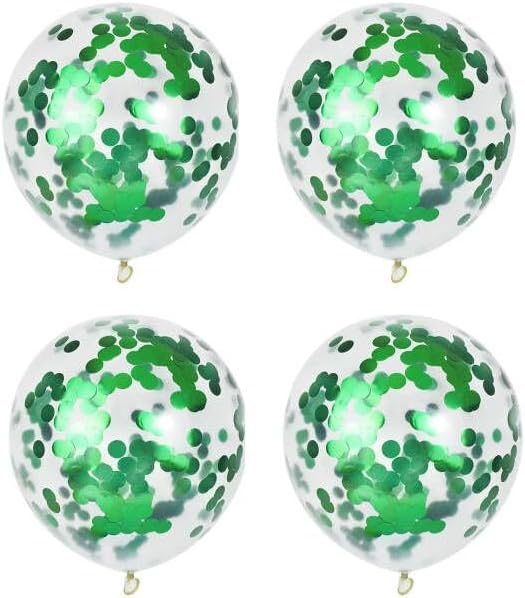 Green Round Foil Confetti Beautiful Metallic Table Confetti Glitter for Fill Balloons, St. Patrick's Day ，Wedding,Birthday, Party,Festival Decoration(8000PCS)