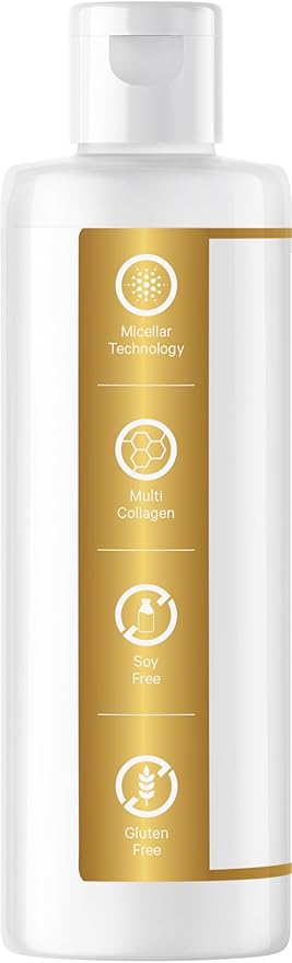 Codeage Liquid Collagen Supplement Vanilla Flavor, Beauty Trim & Glow Liposomal Collagen Peptides, CLA Conjugated Linoleic Acid, Hyaluronic Acid, Vitamin E, Hydrolyzed, Non-GMO, 15.22 fl oz