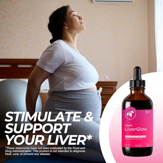 Mountain Meadow Herbs Mom's Liver Glow, Advanced Detoxifier and Regenerator to Support Liver Health and Function - 4 oz - for a Happy Liver