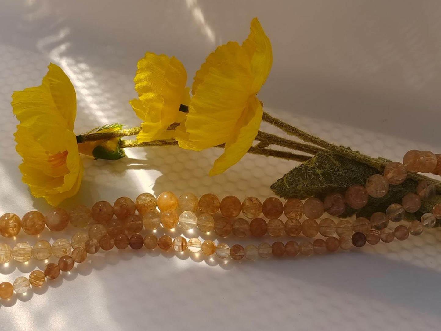 Stone Beads 6mm 140pcs Tea Watermelon Quartz Beads Round Loose Gemstones Beads for Bracelet Necklace Jewelry Making (6mm, 60623 Tea Watermelon Quartz)