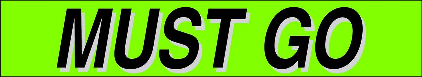 Ez-line Vinyl Windshield Stickers 3 Dozen 15 Inch Chartreuse Slogan Dealership Pro Pack for Car Lots (EZ115-Pack12)