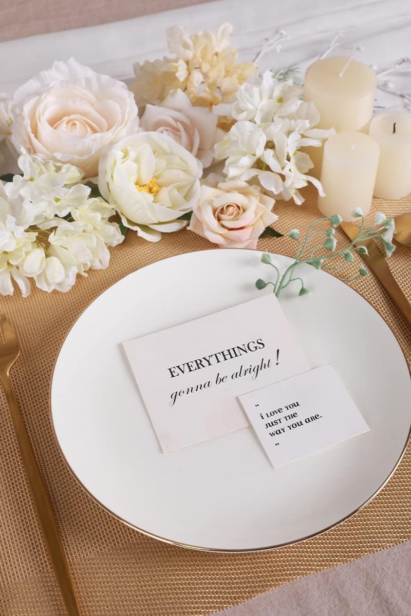 Floweroyal Artificial Flowers Combo White Flowers Mix Silk Flowers Dahlia Roses with Stems for DIY Wedding Bridal Bouquets, Baby Shower, Floral Arrangement, Table Centerpieces, Home Decorations.