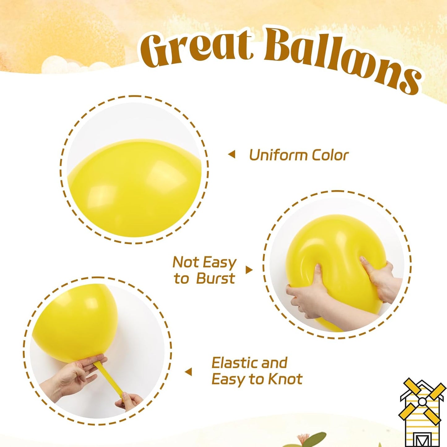 60pcs Tractor Balloons 12inch with Black Green and Yellow Balloons for Baby Shower Farm Tractor Birthday Party Decorations