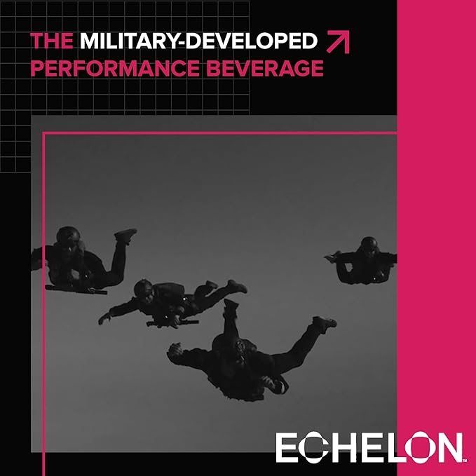 Echelon Pre-Workout Energy Drink - 12-Pack, Berry Habanero - Peak Performance, Sustained Energy, Focus and Endurance Dietary Supplement - 300mg of Caffeine, Beta-Alanine, L-Theanine & Fiber - Vegan