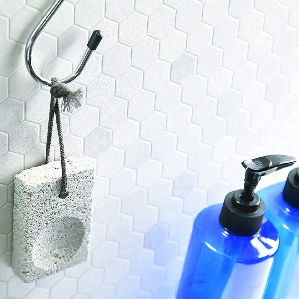 Pumice Stone, Natural [Made in Japan] Ergonomic Shape, Extra Fine Texture, Hard & Cracked Skin Callus Remover for Men, Women, Kids and Gifts. (Coarse for Heel)