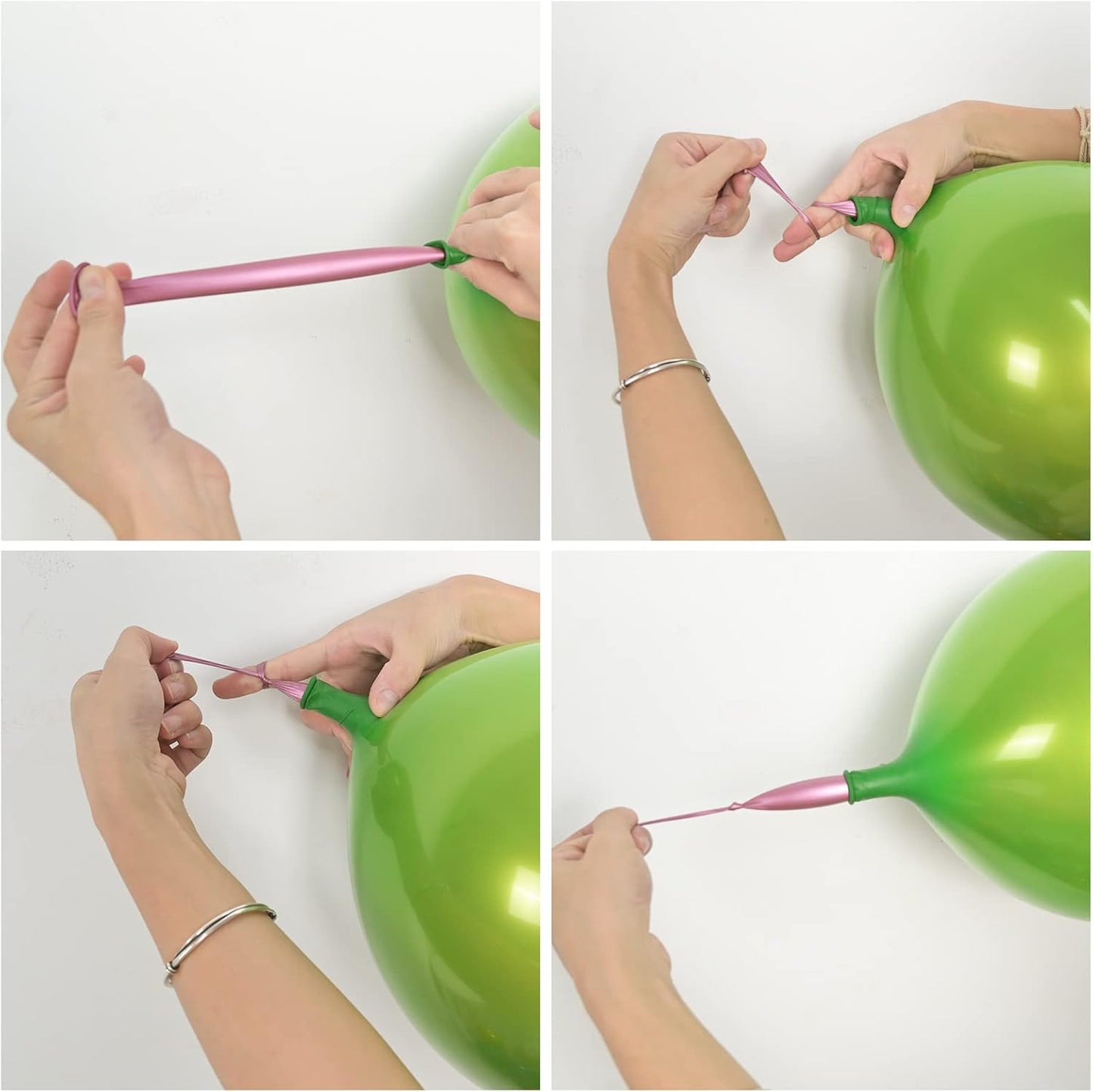 Chrome Green Balloons 12 Inch, Double Stuffed Metallic Light Green Balloons, Shiny Thick Chrome Metallic Balloon Latex Helium Balloon for Birthday Wedding Party Decoration Supplies