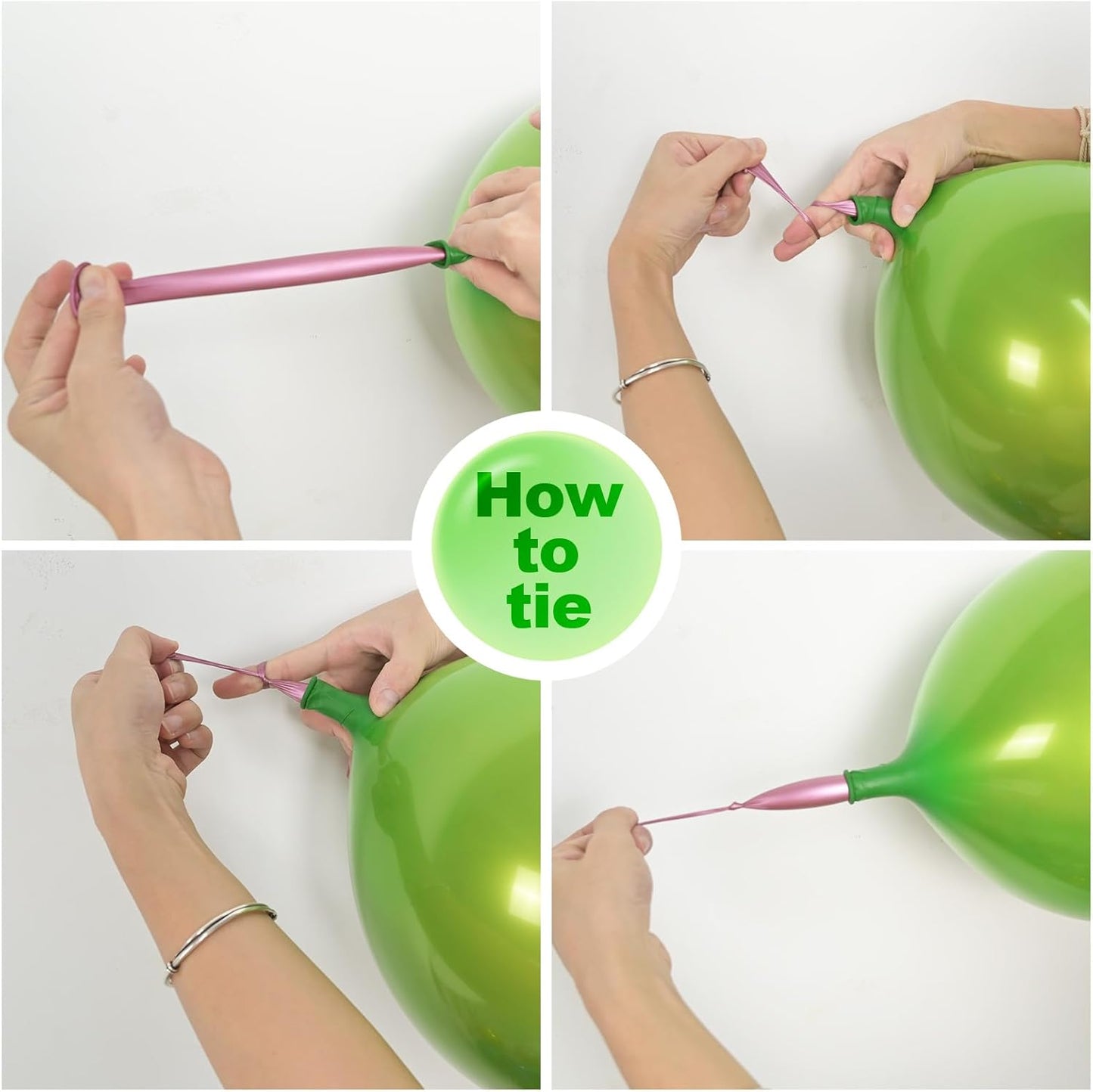 Chrome Green Balloons, 50 PCS 10 Inch Double-Layered Metallic Light Green Balloons, Shiny Thick Chrome Metallic Light Latex Helium Balloon for Birthday Wedding Party Decoration Supplies