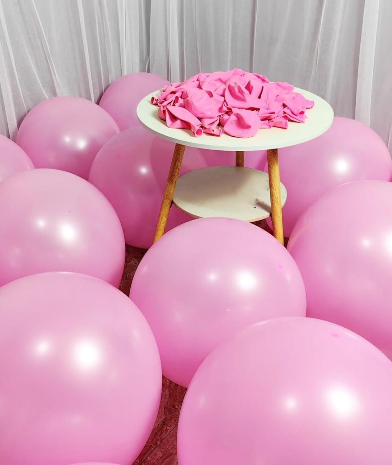 90 Pack Pink Balloons 18 Inch Pink Latex Large Balloons - Various Party Decorations