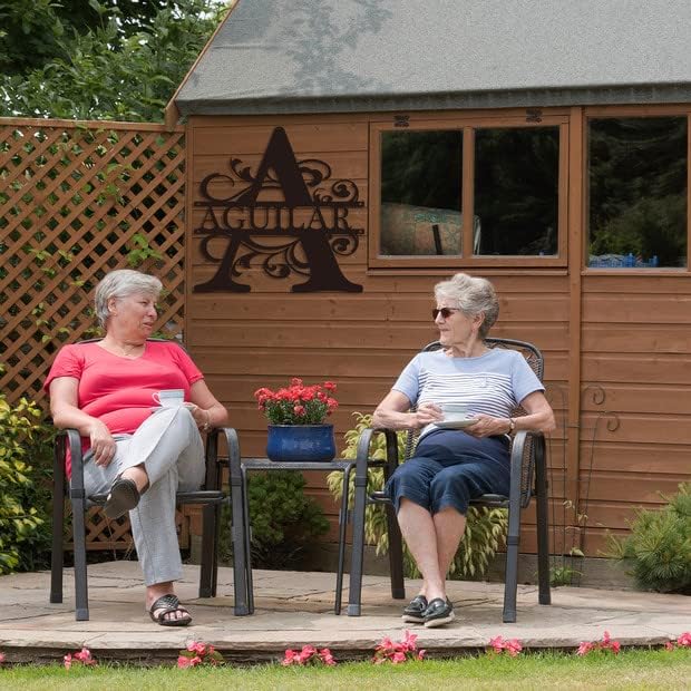 Custom Metal Signs | Name Sign Personalize for Outdoors Last Split Letter Monogram Wall Decor Family Personalized Wedding Gift Housewarming Art Outdoor