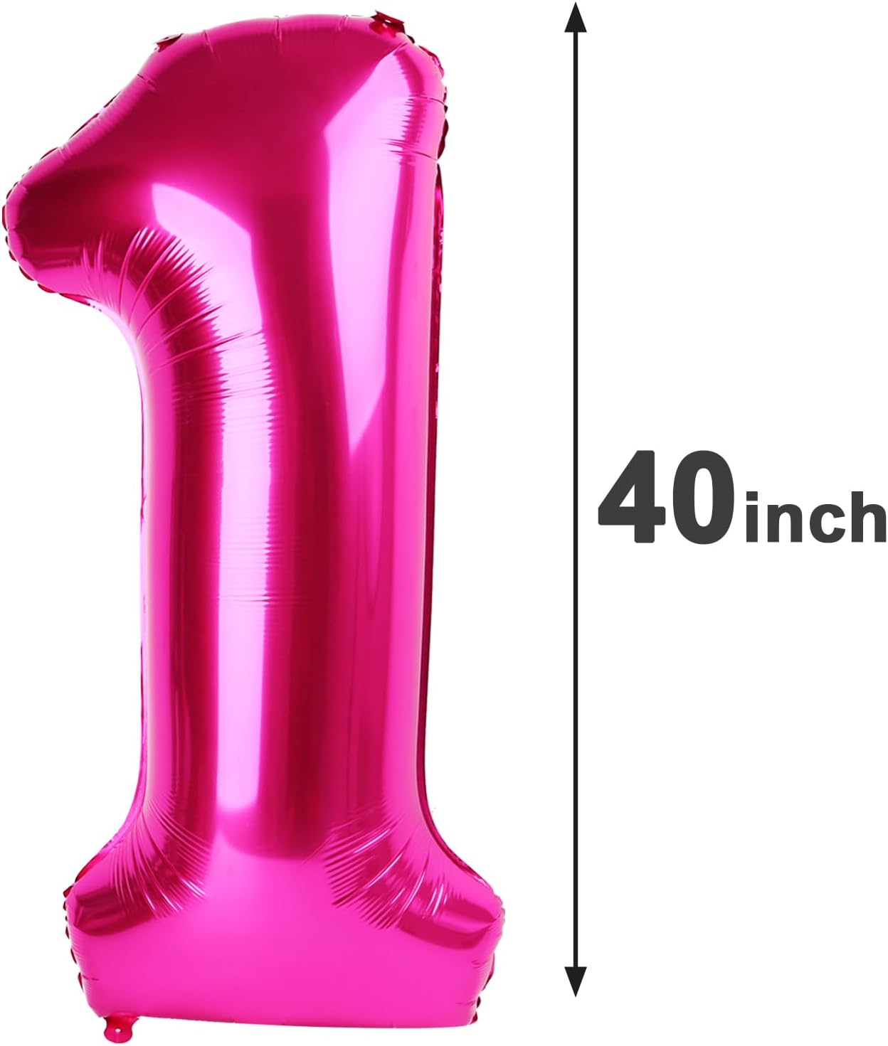 Hot Pink Number 15 Balloon 40 inch, Number 15 Birthday Balloon for Boy Girl, Hot Pink Foil 15 for 15 Birthday Party, Anniversary Celebration Number Balloons Decorations