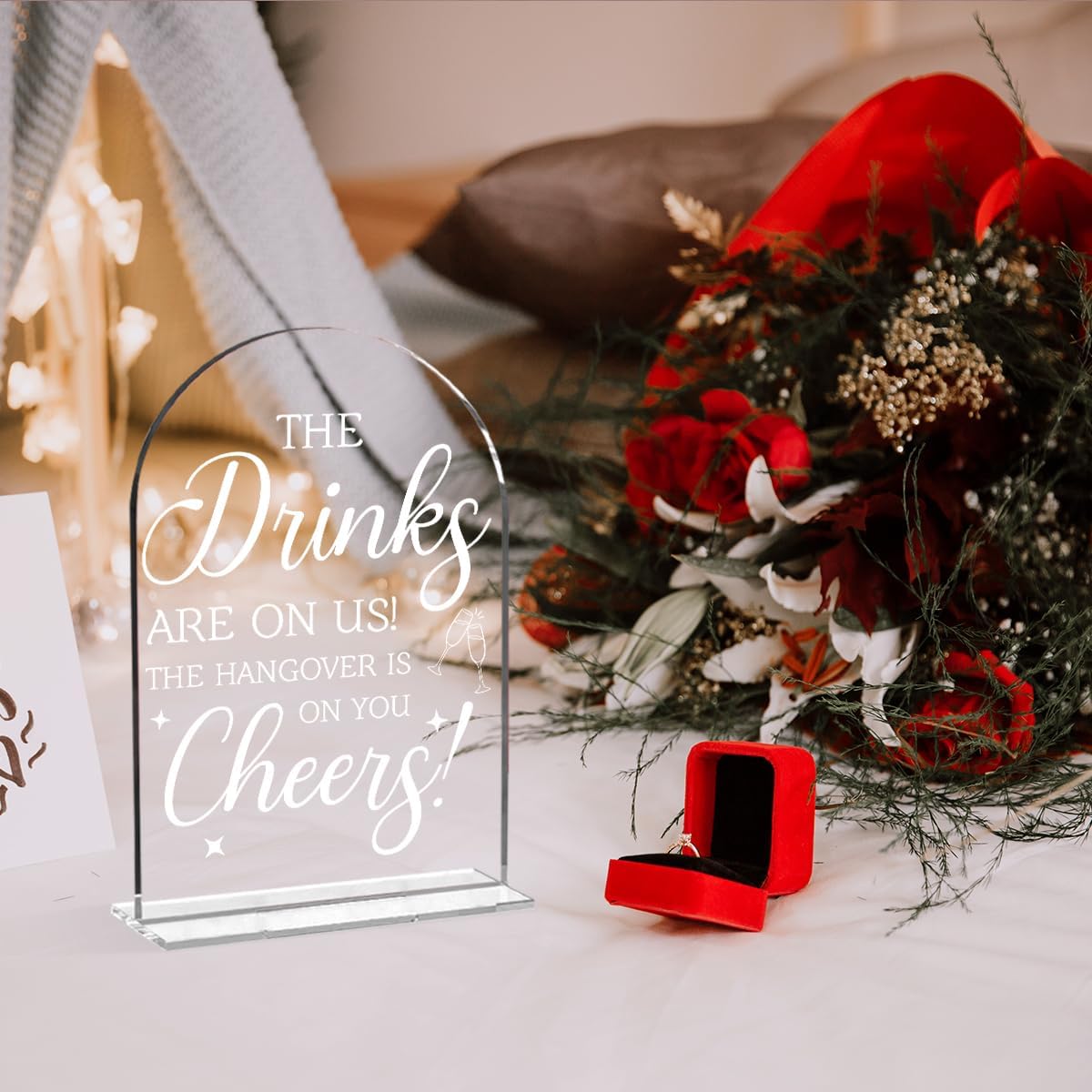 Wedding Decorations for Reception Ceremony, Wedding Clear Acrylic Table Sign for Marriage Parties Anniversaries Reception Cafe Hotel Party Bar Business Event