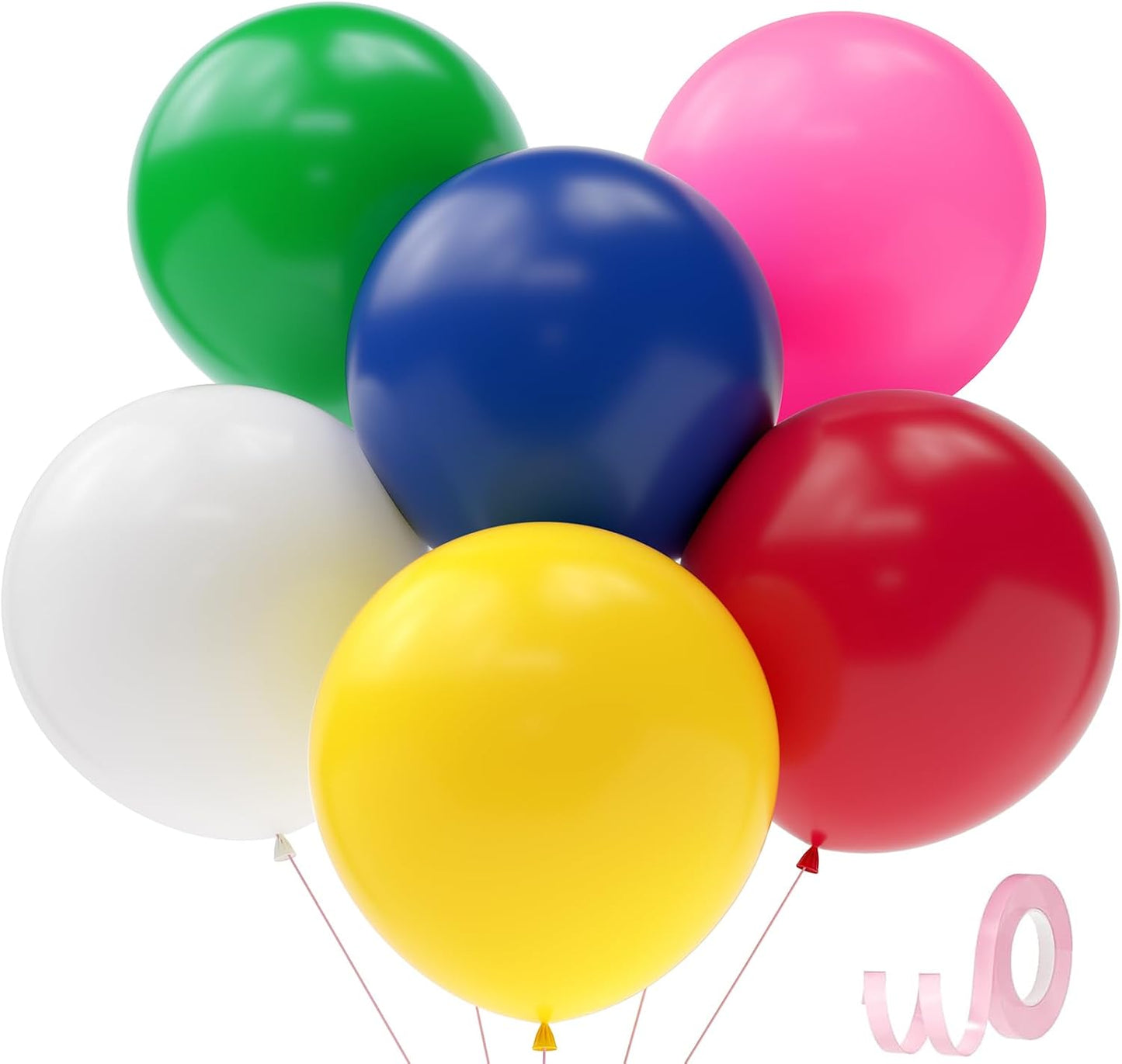 30 pcs Colorful Balloons 18 Inch - Large Thick Latex Balloon for Birthday Bridal Shower Wedding Party Decorations