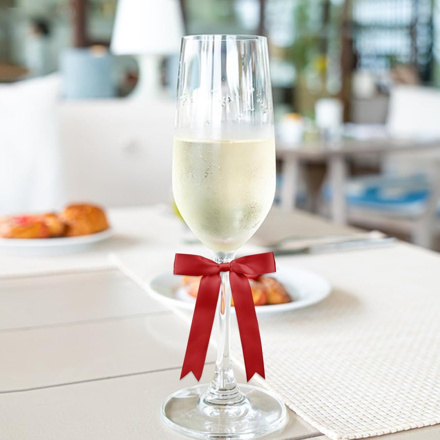 30 Pcs 5x7 Inch Satin Red Bows with Twist Tie – Premade Tied Ribbon Bows for Gift Wrapping, Cake Treat Bags Craft DIY Gift, Birthday Decorations, Balloons & Garland Home Decor