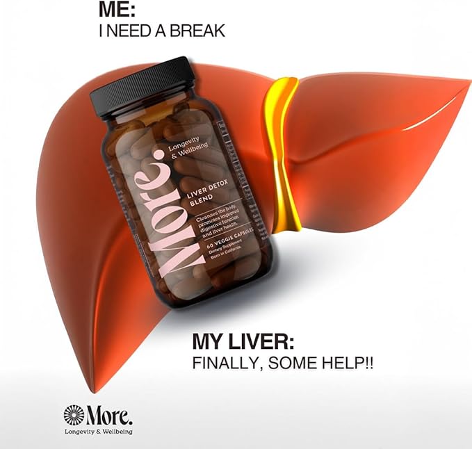 More. Longevity & Wellbeing Liver Detox Blend – Potent Extract-Based Formula with antioxidants and Amino acids for Liver and Digestive Support. Third-Party Tested. Made in The USA. 60 Capsules.
