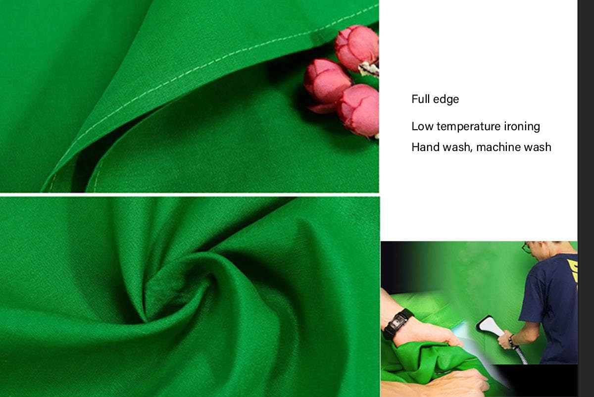Green Screen Backdrop 6x9ft Photo Backdrop Chromakey Muslin Portrait Green Backdrop for PS Keying/Video Creation/Studio Portrait Shoots