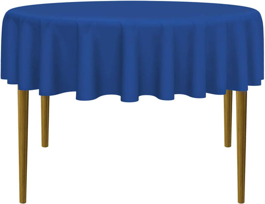 Lann's Linens - 10 Premium 70" Round Tablecloths for Wedding/Banquet/Restaurant - Polyester Fabric Table Cloths - Royal Blue