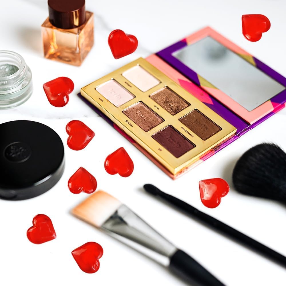 200 PCS Red Acrylic Hearts for Shaped Crystals Fake Heart Gems for Vase Fillers,Table Scatters,Wedding Centerpieces,Birthday,Engagement Party,Bridal Shower Gifts,14 OZ