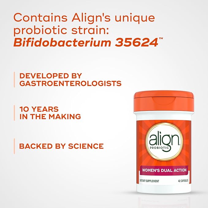 Align Probiotic, Womens Dual Action, Vaginal Probiotics for Women, Womens Probiotic for Vaginal Health Support, with Probiotics for Digestive Health, 28 Probiotic Capsules