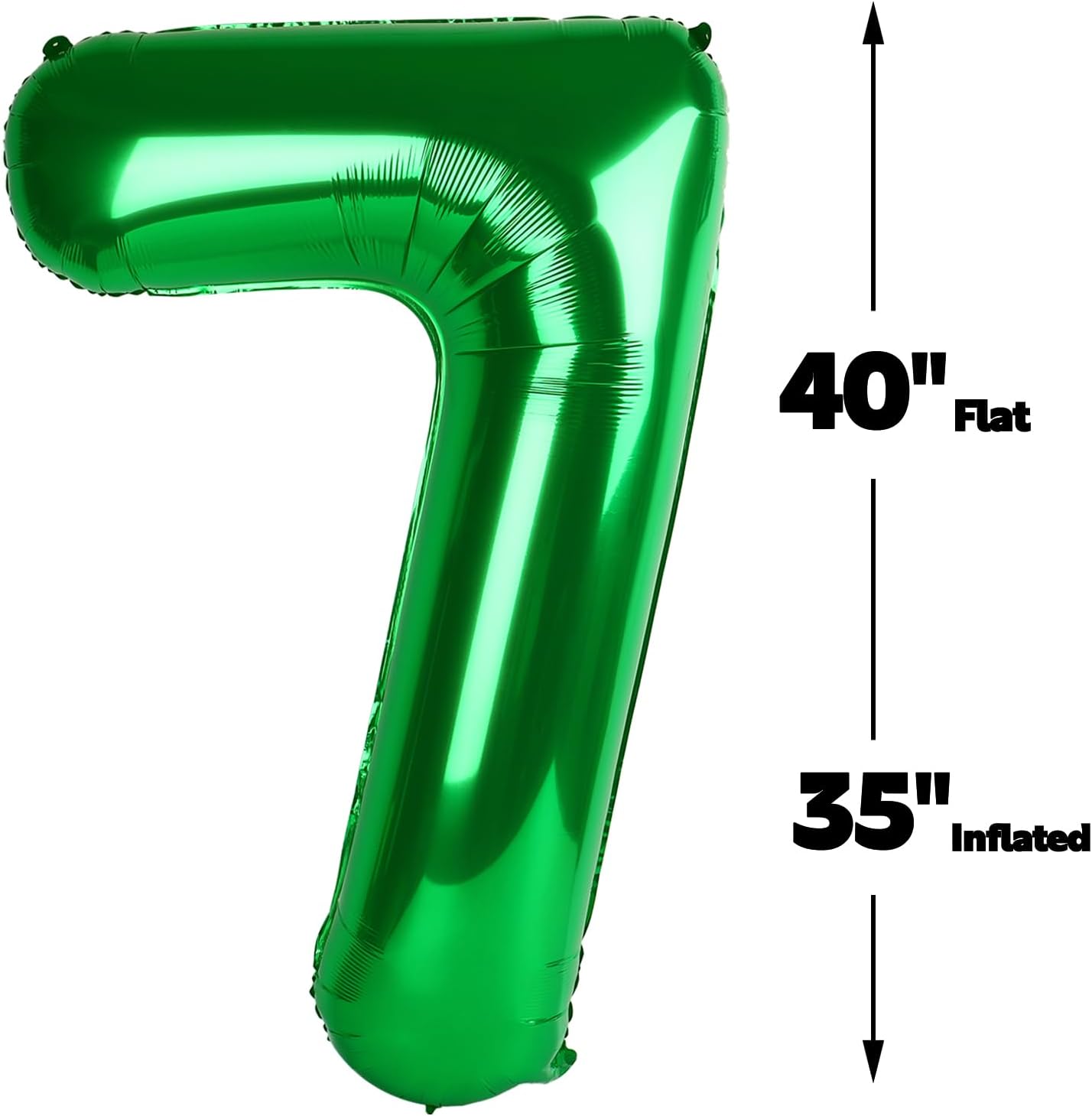 Green Number 17 71 Birthday Balloon 40 Inch, Digital Balloons for 17 71 Party Celebration Decorations Supplies, Mylar Foil Numbers Balloon for 17 71 Wedding Anniversary