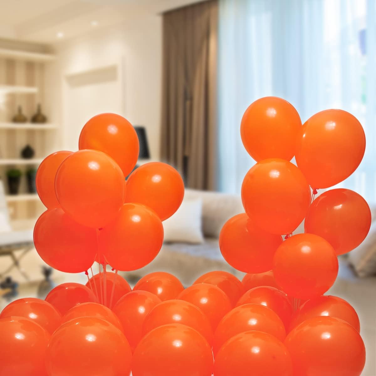300 Pack Orange Balloons 12 inch Orange Latex Party Balloon Bulk for Various Party Events Decorations