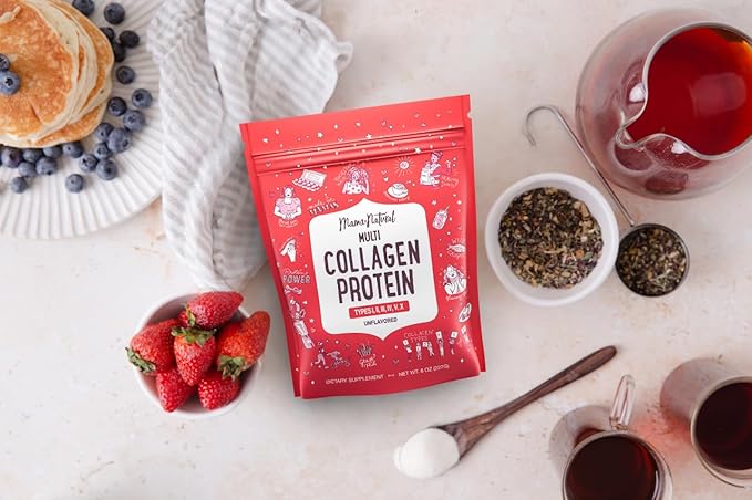 Multi Collagen Protein Powder Type 1, 2, 3, 4, 5, 10 - Unflavored & Hydrolyzed - Pure Collagen Peptides Powder - Grass Fed Beef, Wild Fish Marine & USA Eggshell - 20 Servings