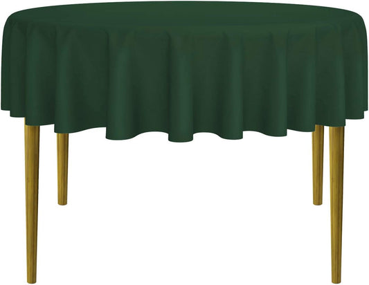 Lann's Linens - 10 Premium 70" Round Tablecloths for Wedding/Banquet/Restaurant - Polyester Fabric Table Cloths - Hunter Green