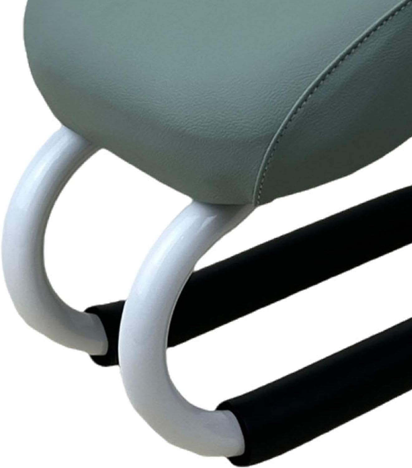 1 Kneeling Meditation Bench, Ergonomic Meditation Stool with Anti-Slip Pad, Metal Frame & PU Leather Sponge pad, Portable for Stretching Exercise, Mindfulness, Adults, Light Turquoise