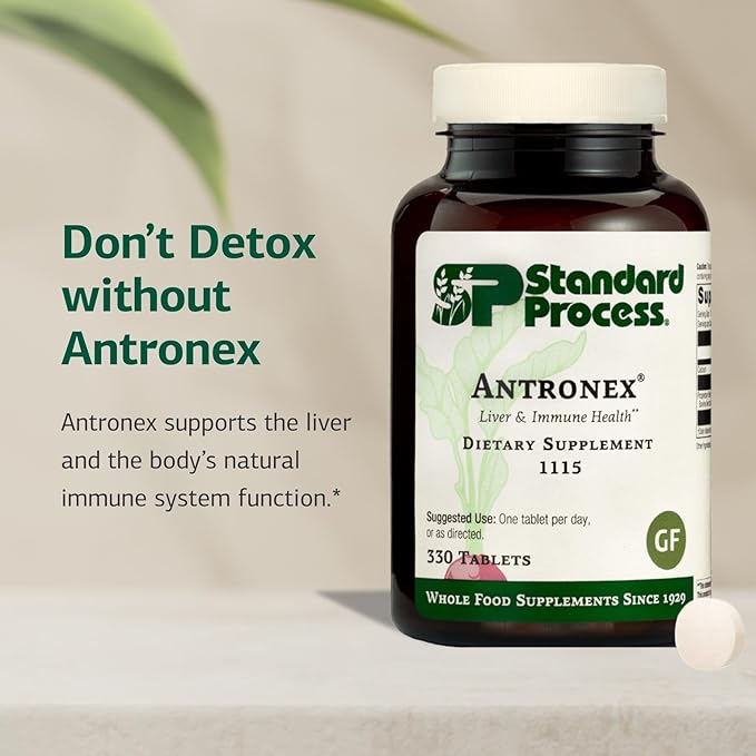 Standard Process Antronex - Whole Food Immune System Support and Liver Health Supplement with Calcium - 330 Tablets