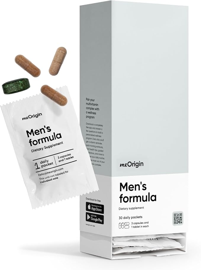 Multivitamin for Men, All-in-One Supplement Complex with Zinc, Vitamin D, C, B12, Maca, Biotin, Saw Palmetto – 82 Nutrients for Men's Health Support, Energy, Healthy Hair, 30 Day Supply