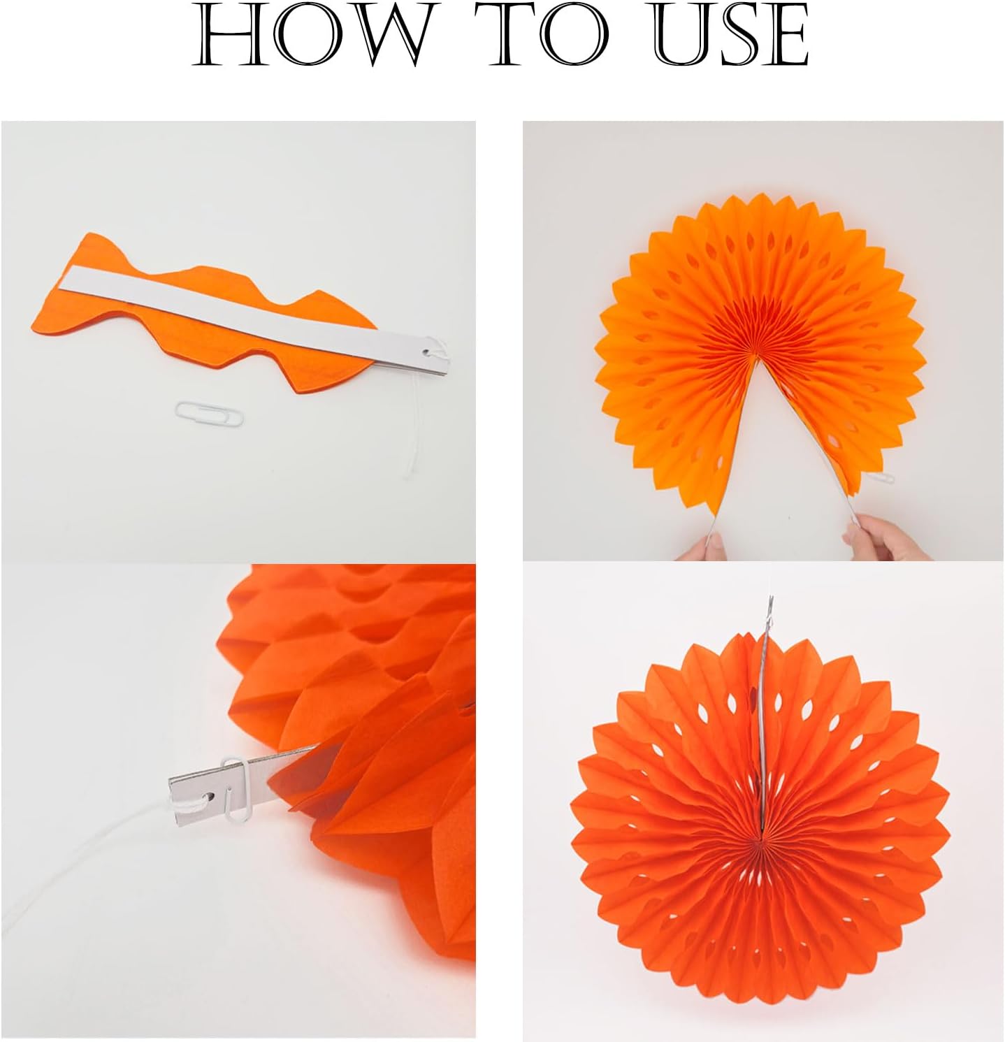 ZOOYOO Hanging Paper Fans Party Decorations,12 Pcs Blue Honeycomb Round Fans,Ceiling Decor for Birthday,Wedding,Baby Shower,Tea Party Backdrop