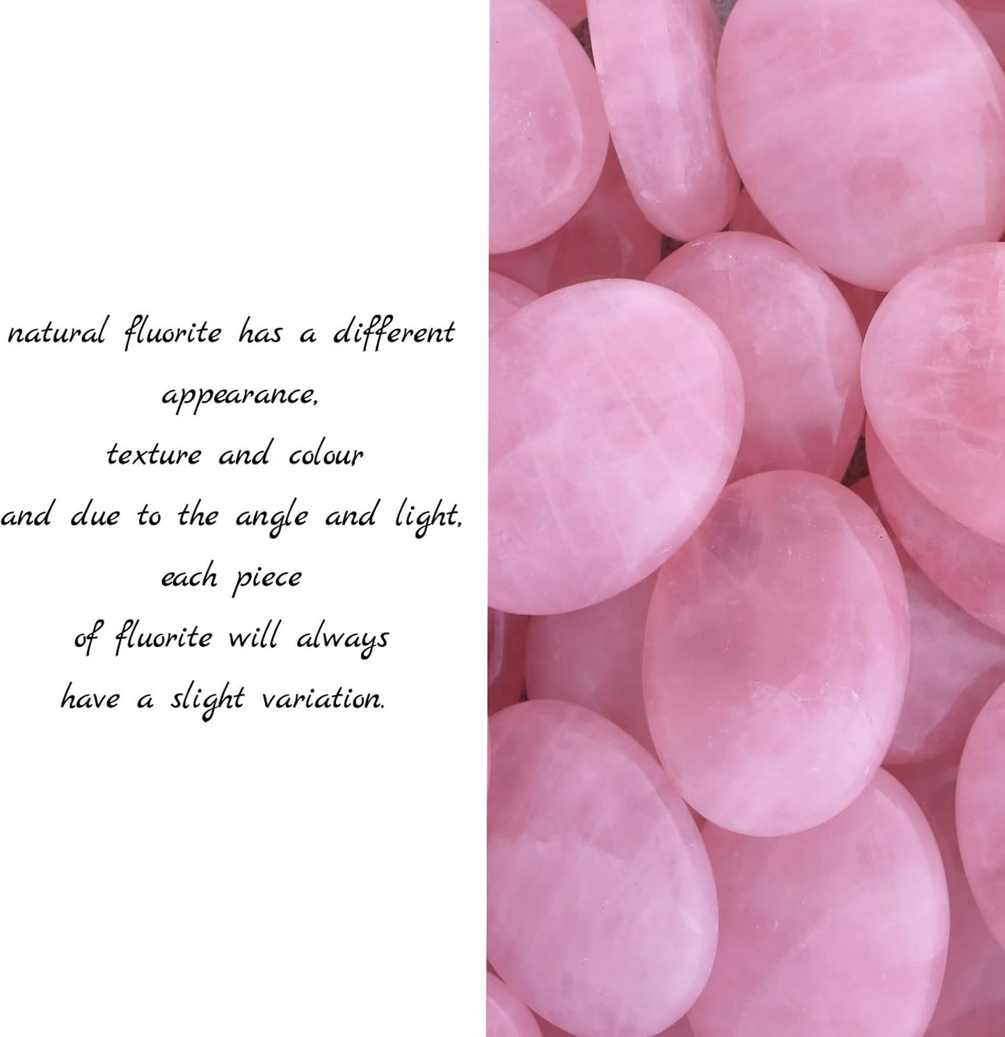 1.8” Opalite Rose Quartz Crystals, Thumb Worry Stones for Anxiety, Adult Sensory Items for Woman or Man, Anxiety Relief Items Fidget for Sensory Stones