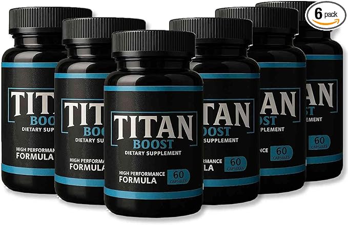 Titan Boost Strong – Titan Boost Testosterone Aid – Natural Energy and Strength Support for Men – 60ct